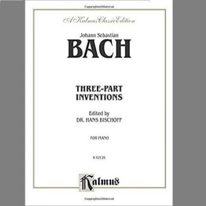 کتاب آموزش پیانو باخ انوانسیون سه صدایی